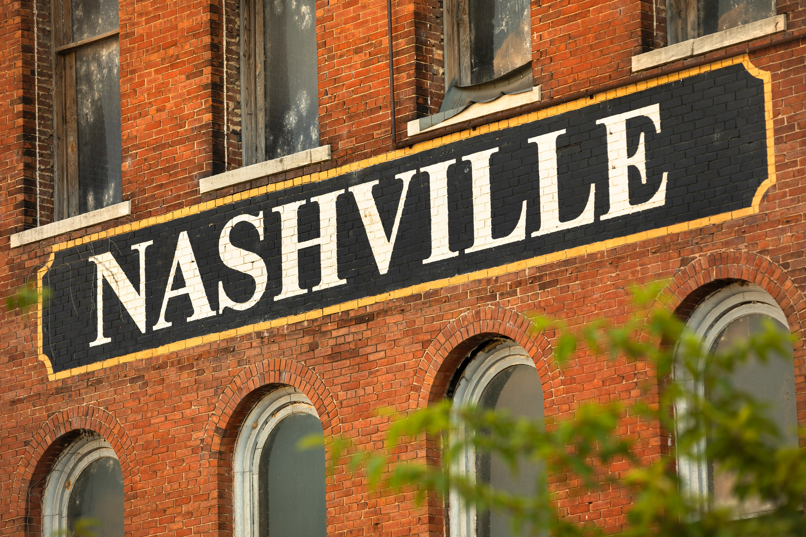 Nashville Tennessee USA city sign